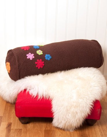 Virkattu kuvio - Virkattu tyyny kaksinkertaisesta langasta