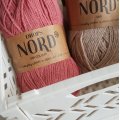 Asiakaskuva DROPS Nord Uni Color lanka - 50g - Vanha pinkki (13)