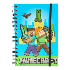 Minecraft-muistikirja A5 - viivoitettuja sivuja
