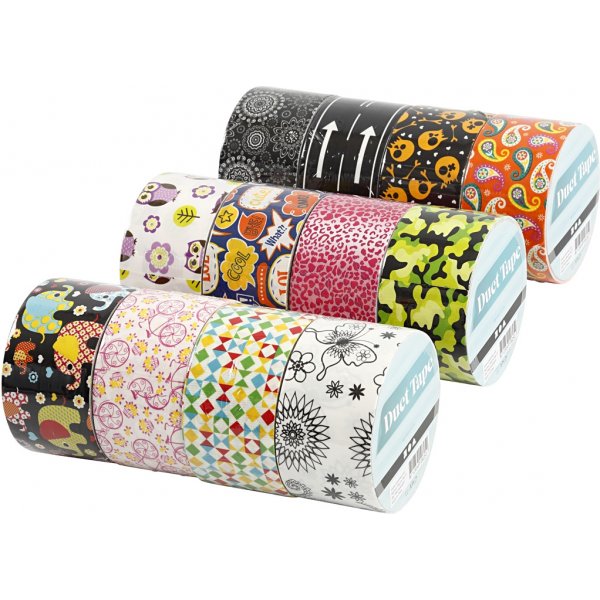 Ilmastointiteippi - kuvio - sekavärejä - 12 x 5 m Ilmastointiteippi - kuvio - sekavärejä - 12 x 5 m