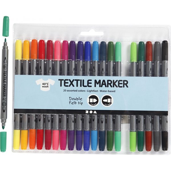 Tekstiilimerkit - vakiovrit - 20 kpl