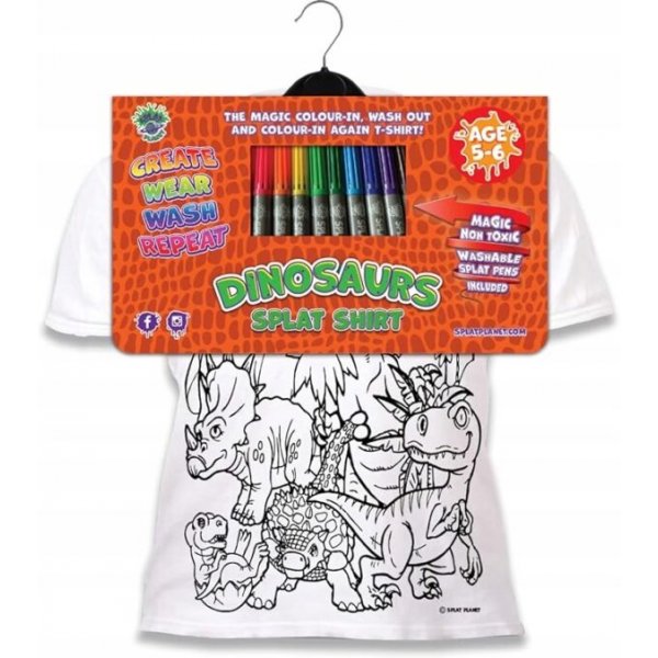 Väritä T-paitasi - Dinosaurukset Väritä T-paitasi - Dinosaurukset