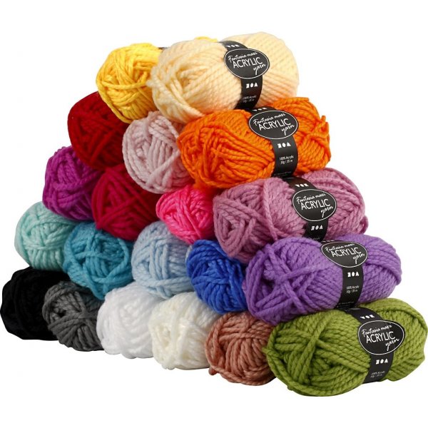 Fantasia Akryylilanka - sekavrej - Maxi 20 x 50 g