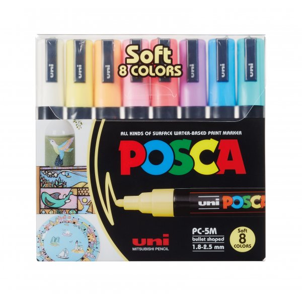 Uni Posca PC-5M - 8 pehme vri