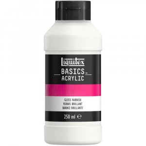 Akryylivliaine - Liquitex Basics -lisaineet - 250ml - Pullonkiiltv lakka