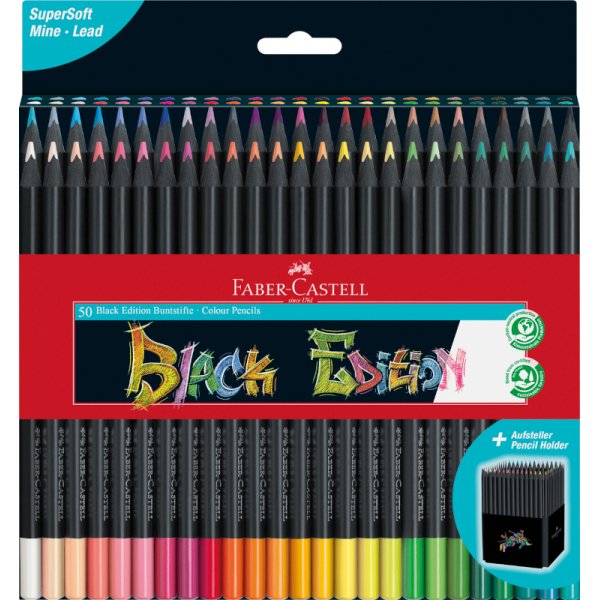 Vrikynsarja - Faber-Castell - Black Edition - 50 vri