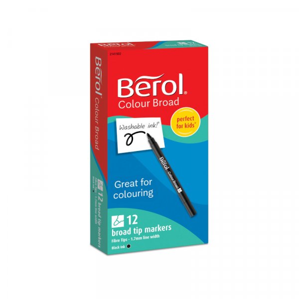 Kuitukyn - Berol Colorbroad - musta