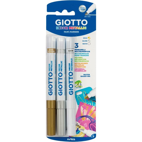 Tussikynt Giotto Decor Metal - kulta/hopea/valkoinen
