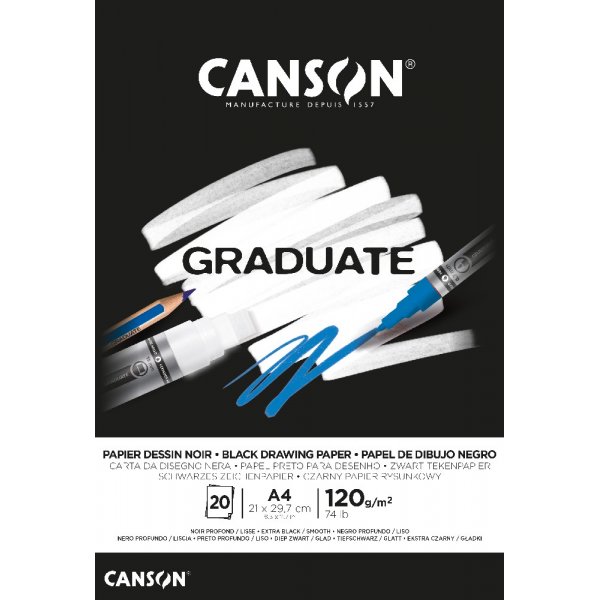 Graduate Black -paperi 120g 20 arkkia - A4