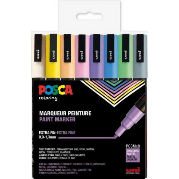 Poscaset PC-3M Pastel - 8 kyn