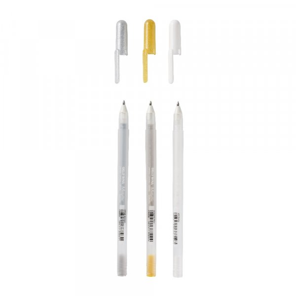 Geelikynt Sakura Gelly Roll - 3 kyn (kulta, hopea, valkoinen)