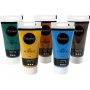 Pigment Art Acrylic - sekavrit - luonnolliset vrit - puolikiiltv - 5 x 75 ml