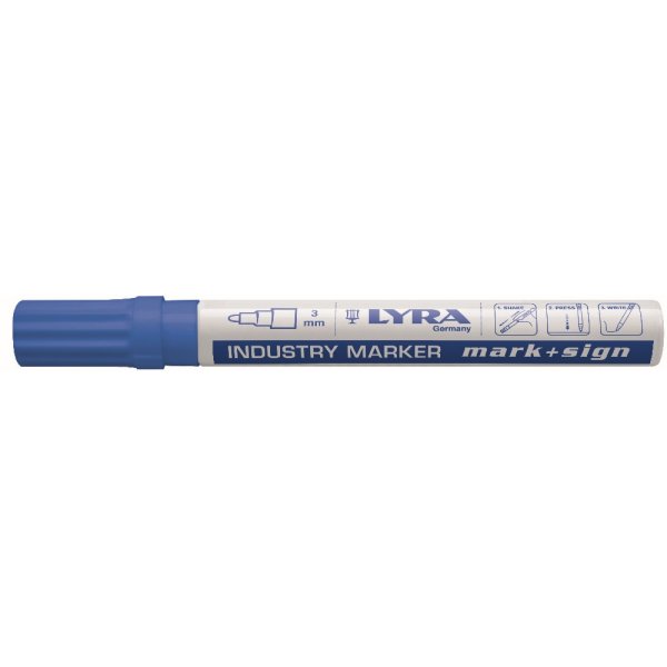 Pysyv Marker Mark&Sign 2-4 mm - Sininen