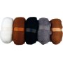 Karstattu villa - luonnollinen - 5 x 100 g