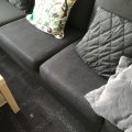 Asiakaskuva Pellavan�k�inen huonekalukangas - harmaa