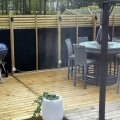 Asiakaskuva Markiisikangas ja koristekangas Toldo Black - 160 cm