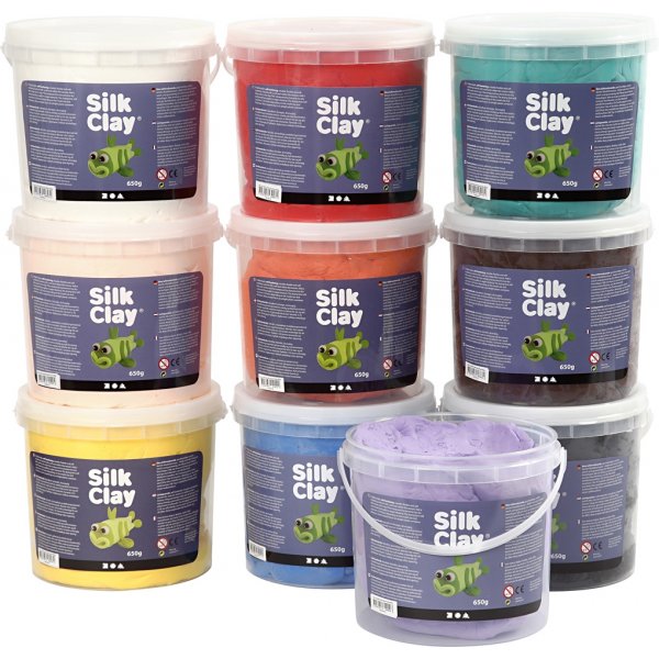 Silk Clay® - sekavärit - 10 x 650 g Silk Clay® - sekavärit - 10 x 650 g