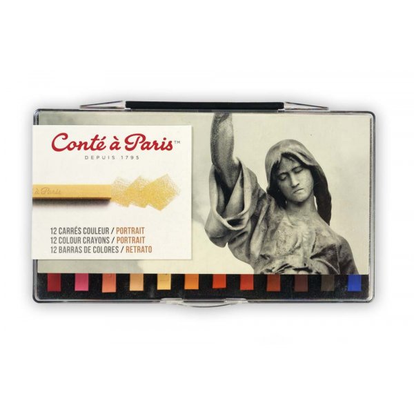 Pastellivriliidut "Carre Portrait" Cont  Paris - 12 Crayons