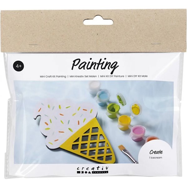 Mini DIY Kit Paint, sekavrit, lasikartio