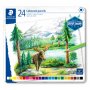 STAEDTLER värikynät 24 kpl lajitelma metallikotelossa STAEDTLER värikynät 24 kpl lajitelma metallikotelossa