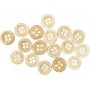 Puiset napit 8 mm - 50 kpl