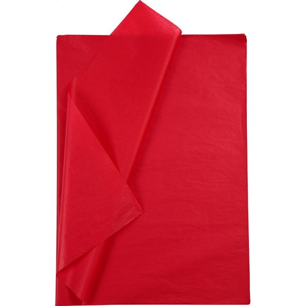 Pehmopaperi - punainen - 50 x 70 cm - 14 g -10 arkkia