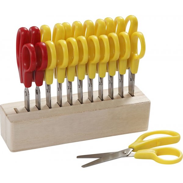 Lasten sakset - pyre krki - 12,5 cm - 12 kpl