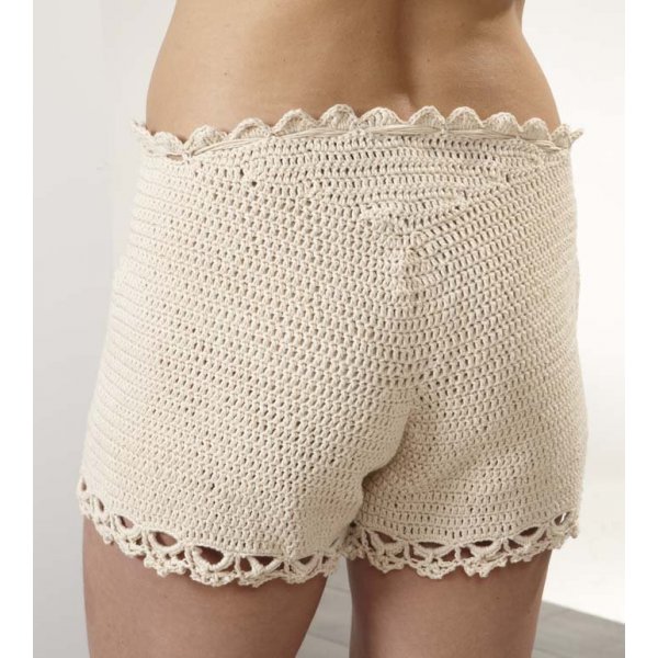 Virkattu kuvio - Virkatut shortsit