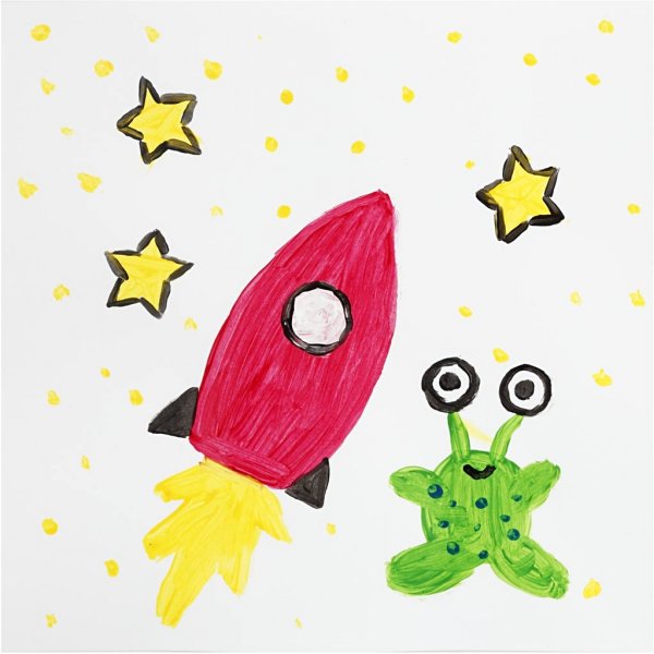 Koulumaali - Akryyli - vakiovrit - kiiltv - 6 x 20 ml