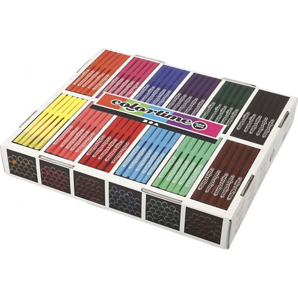 Colortime lyijykynt - sekavrit - 2 mm - 12x24 kpl