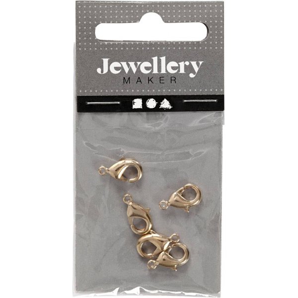 Karabiini - kullattu - 5 kpl