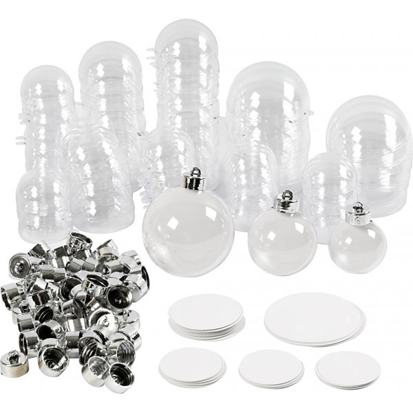 Deco pallo - Ø5/6/8 cm - 60 kpl Deco pallo - Ø5/6/8 cm - 60 kpl