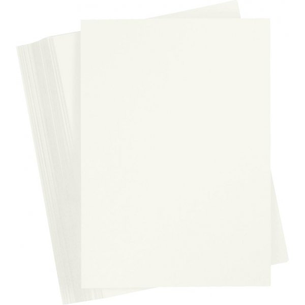 Vrillinen pahvi - luonnonvalkoinen - A4 - 180 g - 100 arkkia