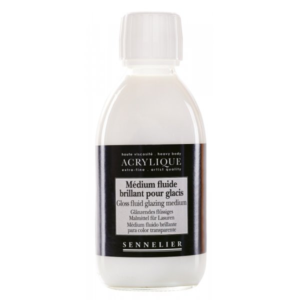 Akryyli medium Sennelier - Gloss Fluid Glazing Medium
