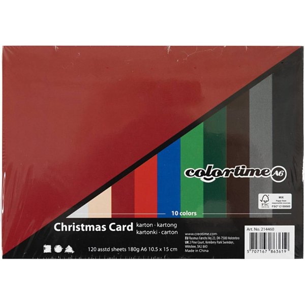 Joulupahvi - sekavrej - A6 - 120 arkkia