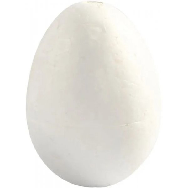 Frigolit munat - Valkoinen - K6 cm - 5 kpl