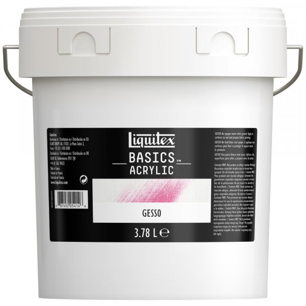 Akryylivliaine - Liquitex Basics Akryyli - Lisaine Gesso - 3,78L