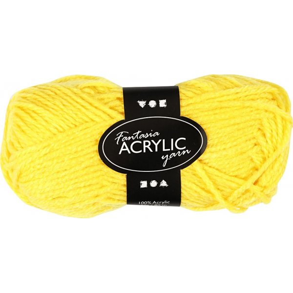 Fantasia Akryylilanka - keltainen - 50 g