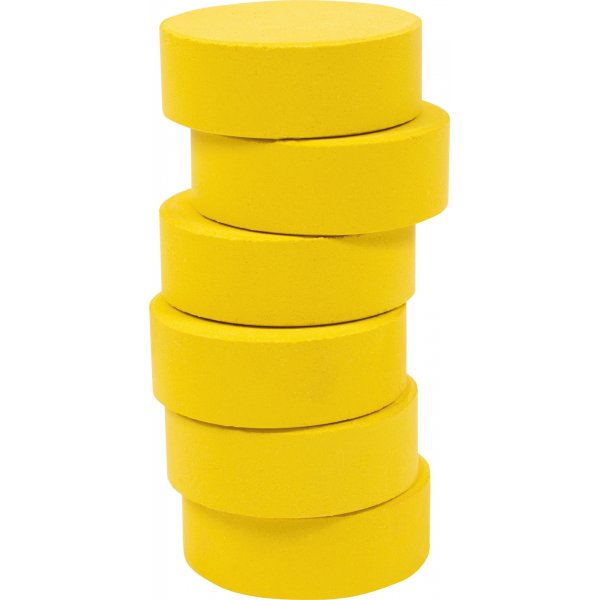 Vrikiekot 44 mm - keltainen - 6 kpl
