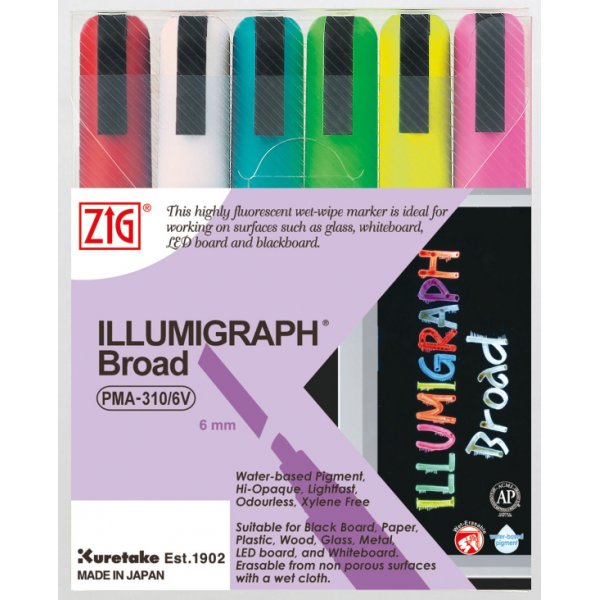 Merkintkyn ZIG Illumigraph 6mm - 6 vri