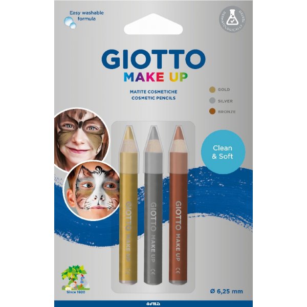 Meikkikyn Giotto 3 kpl - Metallinen