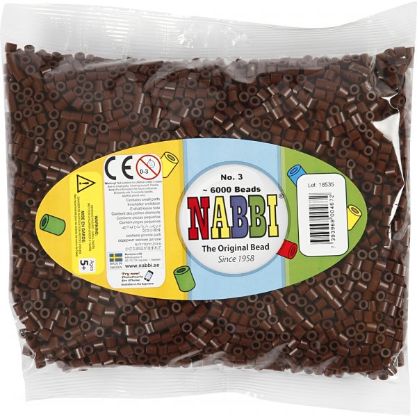 Putkihelmet - ruskea (32229) - keskikokoinen - 6000 kpl