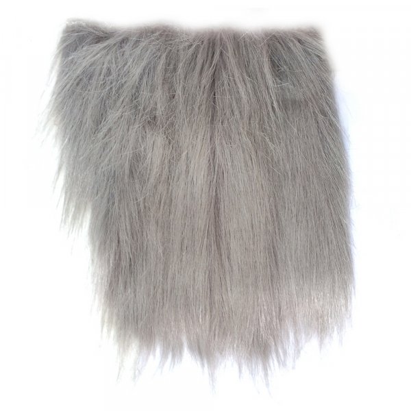 Pehmo pitkill hiuksilla 20x35 cm - harmaa