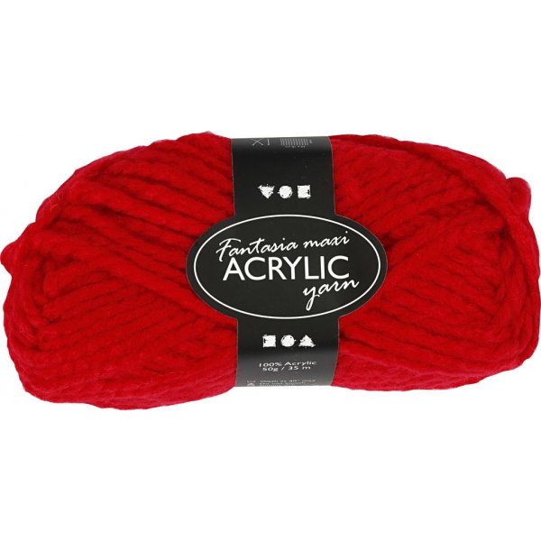 Fantasia Akryylilanka - punainen - Maxi - 50 g