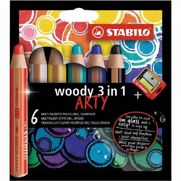 Vrikynt Woody Arty 3in1 teroittimella - 6 kpl