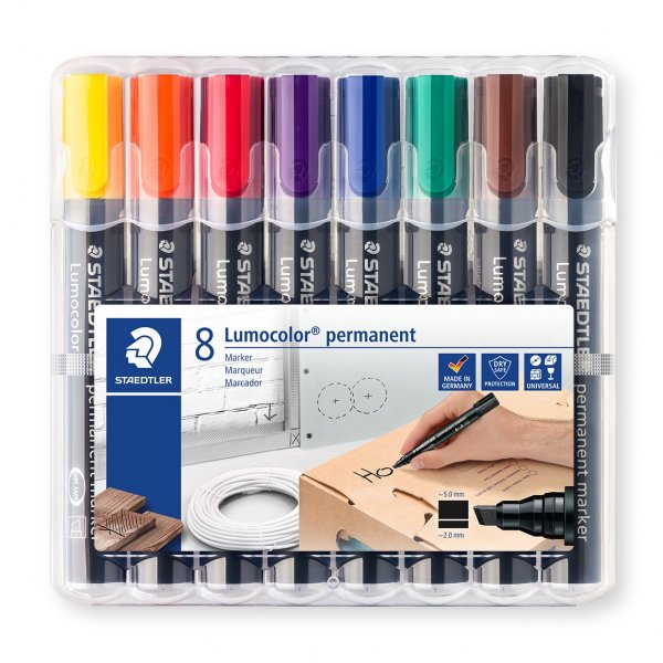 Pysyv tussi Lumocolor 2-5 mm - 8 kyn