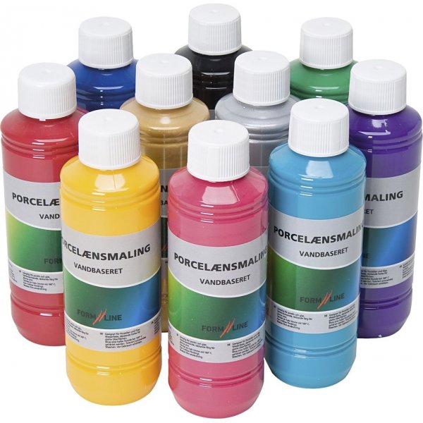 Posliinimaali - sekavrit - 10 x 250 ml