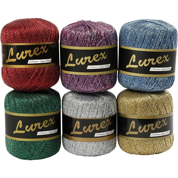 Lurex Lanka - sekavrit - 6 x 25 g