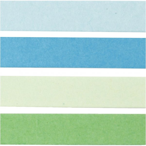 Quilling-nauhat - sininen - vihre - limenvihre - turkoosi - 100 kpl