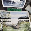 Asiakaskuva Akvarellilohko Liimattu Kylm�puristetut Kaaret 300g - 23x31 cm